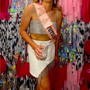 12th tribe skirt and rhinestone top